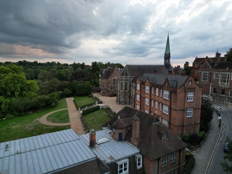 Cityscape of the London Harrow, United Kingdom, aerial